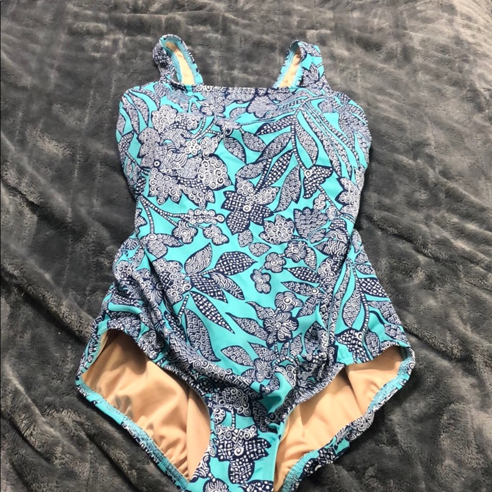 Lands end one piece swimsuit size 10